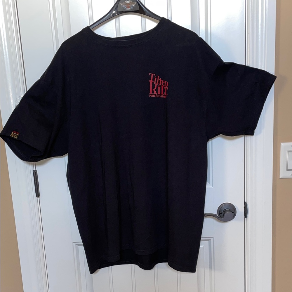 TILTED KILTS 2X Black Short Sleeve Men's Tee Preshrunk 100% Cotton - Picture 13 of 16